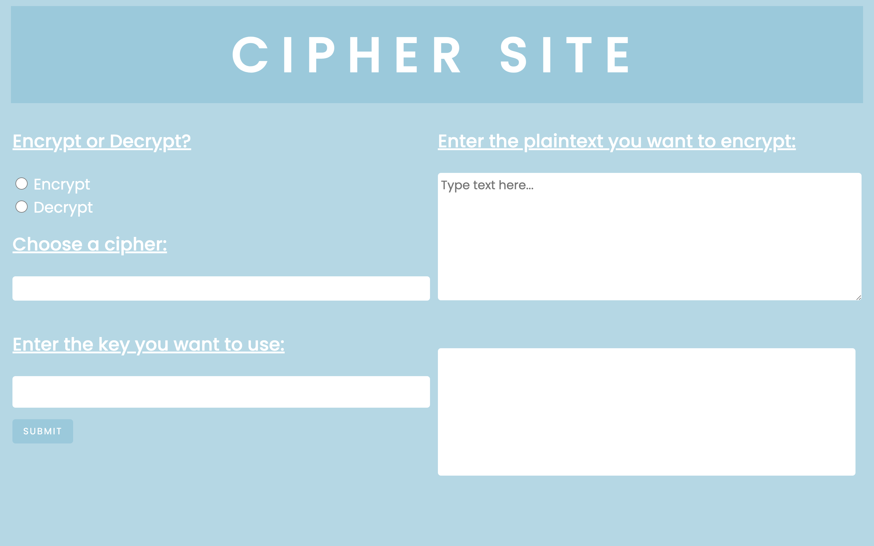 cipher site